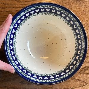 Polish Pottery Serving Bowl